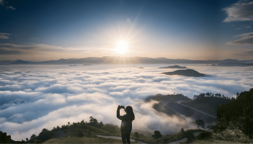 Săn mây trên Đỉnh Rada, du khách sẽ được chiêm ngưỡng biển mây bồng bềnh giữa không trung